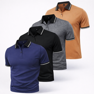 Camisas Polo Personalizadas de Verano para Hombre, Manga Corta, Secado Rápido, Transpirables, Hechas en Bangladesh - Product Image 1