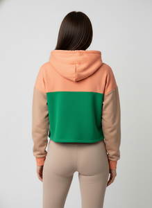 Nouveau sweat à capuche court en molleton 100 % coton pour femme, style sport, automne-hiver - Product Image 4