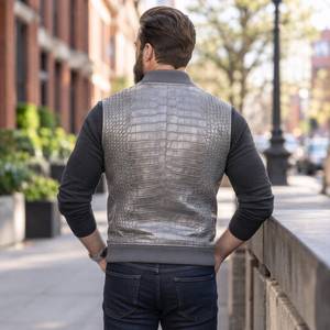Chaleco Vaquero Occidental de Cuero Genuino Transpirable y Cortavientos para Hombre, Estilo Vintage Ranchero Biker Country - Product Image 2