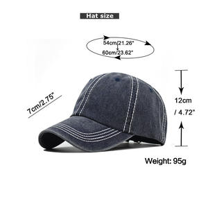 Gorra Trucker Personalizada al por Mayor, Ajustable, de Perfil Bajo, Estilo Vintage Lavado, Gorra de Béisbol sin Estructura, Gorra Dad Distressed - Product Image 6