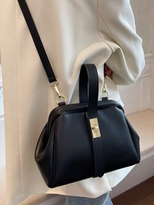 Bolso de Mano de Lujo para Mujer, Estilo Vintage, con Cierre, Moderno y Elegante, de Cuero PU, Portátil, Tipo Bandolera - Product Image 2