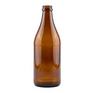 Botella de Cerveza de Vidrio Ámbar AIBA de 650 ml, Botella de Cervecería para Cerveza Lager, Ale, Cerveza Artesanal, Envase de Bebidas, Reutilizable, Suministro al por Mayor - Product Image 1