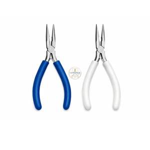 Straight Nose 6.25 <b>Grounded</b> Stainless Steel Hemostats <b>for</b> Bracelet Making & DIY Orange Handles - Product Image 6