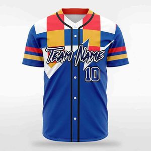 Camiseta de Béisbol Sublimada Transpirable para Hombre, Diseño Personalizado de Equipo, Uniforme Deportivo con Botones Completos para Uso en Múltiples Deportes - Product Image 3