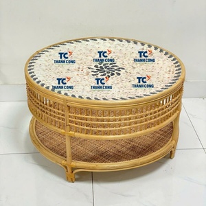 Mesa de centro de ratán moderna ligera para sala de estar Los mejores descuentos para compradores - Product Image 1