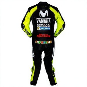 Traje de Carreras Ramaha, Personalizado, de Cuero de Canguro/Vaca, Traje de Carreras MotoCP, Triple Costura, Profesional, de una Pieza - Product Image 2