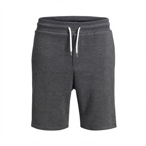 Pantalones Cortos Bermuda de Algodón de Color Liso para Hombre, con Cintura Elástica y Bolsillos, Estilo Casual Tejido Transpirable de Tiro Medio - Product Image 1