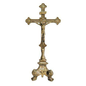 Cruz de Iglesia Metálica Ecológica de Diseño Único Vintage, Técnica de Esmalte Duro, Impresión Offset 3D, Modelo de Recuerdo Hecho en India - Product Image 1