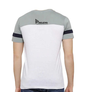 เสื้อยืดผู้ชายคุณภาพสูง ปรับแต่งได้ 100% ผ้าฝ้าย แห้งเร็ว ระบายอากาศดี ทรงหลวม แขนสั้น บริการ OEM - Product Image 2