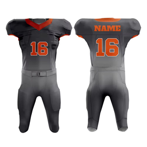 Nouveau maillot de football d'équipe personnalisé OEM 100% polyester, respirant, imprimé par sublimation, uniforme de football américain en mesh - Product Image 1