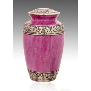 Urnas de Cremación para Adultos en Latón con Acabado Rosa, Nuevo Diseño Estilo Americano, Urnas Funerarias Modernas para Cenizas - Product Image 1