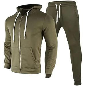 Custom Logo Regular Fit Unisex Solid Casual Spring Workout Set Modern Matching 100% Cotton Sweatshirt and <b>Jogger</b> Pants - Product Image 3