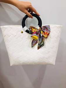 ถุงพลาสติกงานฝีมือทำด้วยมือขายดีที่สุดราคาไม่แพงและทนทานสำหรับใช้ในชีวิตประจำวัน-บัวสีน้ำเงินจากเวียดนาม - Product Image 6