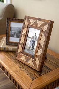 Premium Epoxy Resin <b>Wood</b> Photo <b>Frame</b> Handmade Natural Live Edge Wooden <b>Picture</b> <b>Frame</b> for Home Office Decoration - Product Image 5