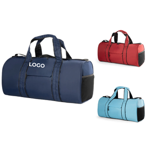 Custom Logo 002 Luxury <b>Waterproof</b> Travel Duffel <b>Bag</b> 35L Extra Large Capacity Sports Gym <b>Bag</b> Lightweight Genuine Leather Oxford - Product Image 1