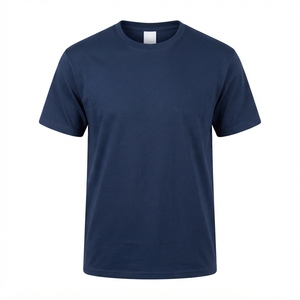 เสื้อยืดผู้ชายขายดีจาก High Manufactures ผ้าฝ้ายทอ 100% บริการ OEM สีพื้น สวมใส่สบาย ไม่ยับ - Product Image 1