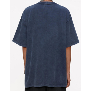 Camisetas de Hombre de Alta Calidad, 100% Algodón, Lisas, Talla Grande, para Impresión Personalizada, Lavado Ácido - Product Image 4