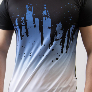 เสื้อยืดแขนสั้นลำลองผู้ชาย พิมพ์ลายด้วยเทคนิค Sublimation คุณภาพสูง สวมใส่สบาย ระบายอากาศได้ดี ผลิตจากผ้าถักอย่างยั่งยืน 100% - Product Image 6