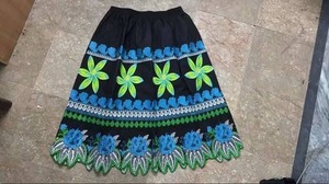 Faldas de Gala para Mujer de Alta Calidad Personalizadas con Estampado Polinesio y Bordado Micronésico, Moda de las Islas del Pacífico, Transpirables - Product Image 1