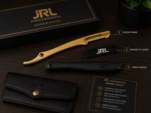 Navaja de Afeitar Magnética Recta de Acero Inoxidable JRL, Herramienta de Afeitado de Alta Calidad, Logotipo Personalizado, Empaque a Color - Product Image 5