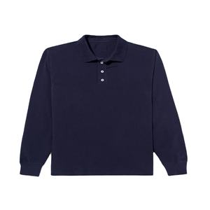 Polo à manches longues respirant pour hommes à la mode décontracté 100% coton meilleure vente pas cher prix qualité orientée vers l'exportation - Product Image 2