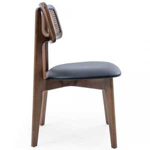 Chaise de salle à manger en teck massif de haute qualité, avec coussin et couleur foncée, pour usage intérieur, fabriquée au Népal - Product Image 3