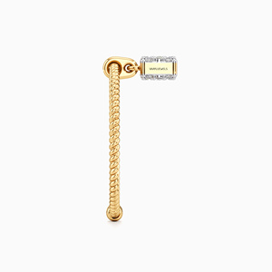 Anillo de Compromiso y Boda Clásico de Lujo con Diamantes Cultivados en Laboratorio, Diseño de Cuerda Trenzada, Oro 10K 14K 18K, Plata 925 935 - Product Image 3