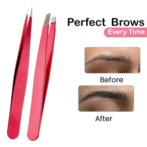 Kit de Pinzas para Cejas OEM con Tijeras de Resorte, Estuche de Cuero, Marca Privada, Acero Inoxidable, Precio al por Mayor, Proveedor - Product Image 4