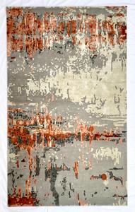 Alfombra de Lana Hecha a Mano con Diseño Floral Rojo, Alfombra de Primera Calidad para Decoración del Hogar y Sala de Estar - Product Image 6