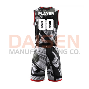 Conjunto de Uniforme de Baloncesto Ligero y Transpirable, Sin Mangas, Ropa Deportiva Personalizada para Entrenamiento y Práctica en Equipo - Product Image 3