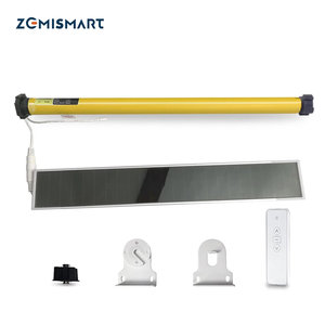 Motor Eléctrico Recargable Zemismart para <span class=keywords><strong>Persiana</strong></span> Enrollable de 38 mm, Diseño Vertical con Panel Solar, Control Remoto RF, Ventana Metálica - Product Image 1
