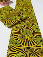 Tela de Algodón Ankara con Estampado Africano de Sierra Leona para Prendas de Mujer, Suministro para la Industria Textil, OEM