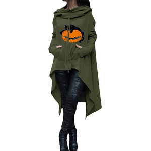 Women's Hooded Sweatshirt White <b>Horses</b> Sunset Print Full Sleeve Knitted Autumn Casual Wear Breathable 100% Polyester - Product Image 2