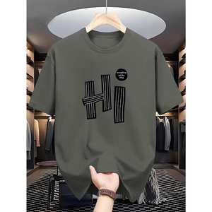 Nueva Camiseta Moderna HI de Hombros Caídos, Algodón Premium de Alta Densidad con Estampado DTF, Venta al Por Mayor - Product Image 2