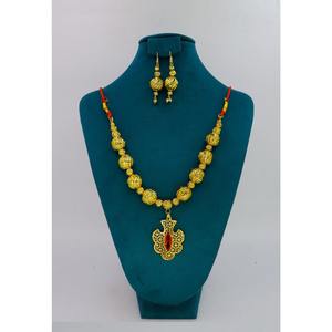 Ensemble collier et boucles d'oreilles en argent ethnique fait main, style français traditionnel pour femmes, pendentif de mode africaine, ensemble collier fait main - Product Image 5