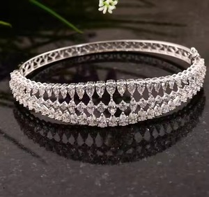 White Gold Elegant Design Multi Shape Diamond <b>Bracelet</b> For Women Moissanite Diamond <b>Bracelet</b> At Reasonable Price - Product Image 2