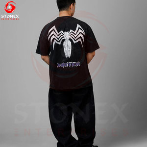 T-shirts en coton à séchage rapide, impression surdimensionnée, impression et logo personnalisés pour hommes, avec plusieurs designs. - Product Image 6