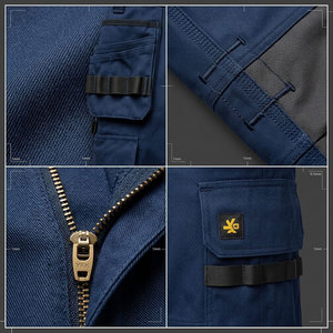 Pantalons de travail cargo pour hommes de haute qualité, personnalisables, résistants, avec poches pour holster et genouillères - Product Image 6