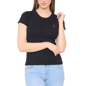 Solid Trader Top Grade Sustainable Fabric Street Wear Fashion Cropped Length Trendy Light Wight Women Tee <b>Shirt</b> - Product Image 2