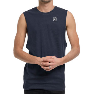 New Arrival Hot Selling Men's Gym Stringer <b>Tank</b> <b>Top</b> <b>Knitted</b> Breathable Polyester/Cotton Customized Quick Dry - Product Image 1