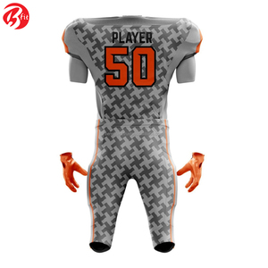 Uniforme de football américain pour hommes de haute qualité, short, taille plus, anti-UV, séchage rapide, respirant, 100% polyester, pour l'entraînement en extérieur - Product Image 2
