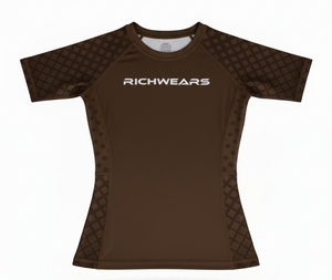 Rashguard de BJJ sin Gi para Mujer, Manga Corta, Poliéster/Spandex 240g, Secado Rápido, Transpirable, para Lucha, Natación y Surf - Product Image 5