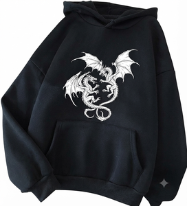 Sudadera con Capucha de Moda para Hombre, Estilo Hip Hop, 100% Algodón, Forro Polar, Impermeable, Casual, Unisex, Talla Grande - Product Image 1