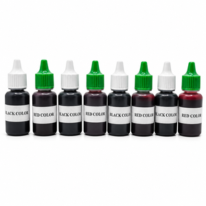 ขวดหมึกเฮนน่า 10 มล. สีดำและสีแดง สำหรับลายเฮนน่าชั่วคราว ศิลปะบนร่างกาย และการใช้งานระดับมืออาชีพ - Product Image 1
