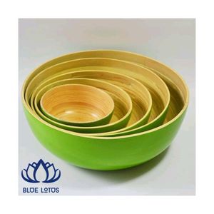 Bol en bambou artisanal écologique, non toxique, léger et durable, disponible en gros pour la maison - Product Image 1