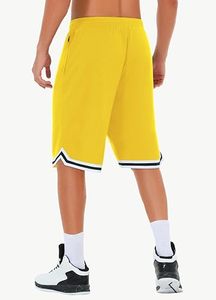 Shorts Bermuda pour homme en kaki à séchage rapide avec bande latérale et taille élastique, vêtements de sport décontractés - Product Image 6