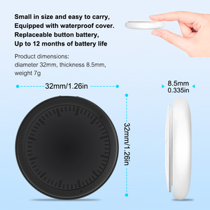 Localizzatore GPS Bluetooth di Precisione Globale, Sistema Dual Compatibile con <span class=keywords><strong>Apple</strong></span> Find My e Android Find Hub, Tag Antifurto - Product Image 4