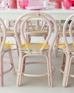 Chaises en rotin faites à la main pour enfants, idéales pour la location événementielle, mariages, anniversaires, baby showers, décoration naturelle bohème pour événements - Product Image 3