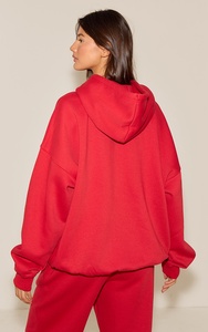 Ensemble de survêtement plissé deux pièces avec sweat à capuche zippé oversize de qualité supérieure pour femme - Collection Streetwear OEM - Product Image 5