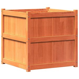 Jardinière en bois de pin massif brun ciré de 27,6 pouces, pots et jardinières à fleurs - Product Image 6